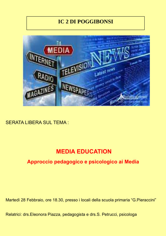 Volantino incontro Media Education
