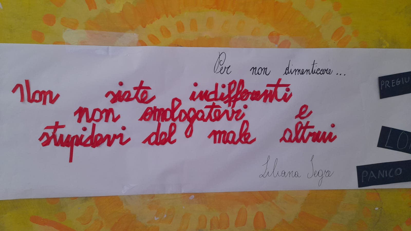 Terza D e terza E hanno svolto un unattività per il Giorno della Memoria. 3