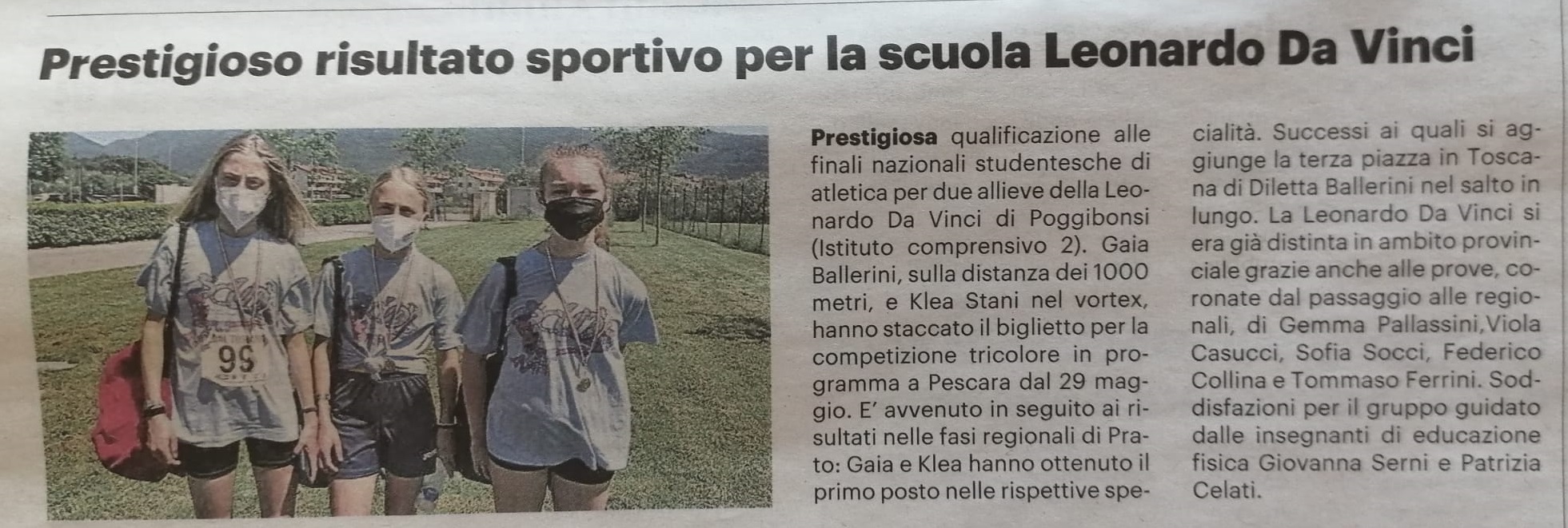 Atletica nazionale leonardo