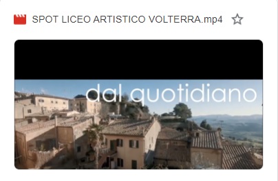 Immagine spot liceo artistico volterra